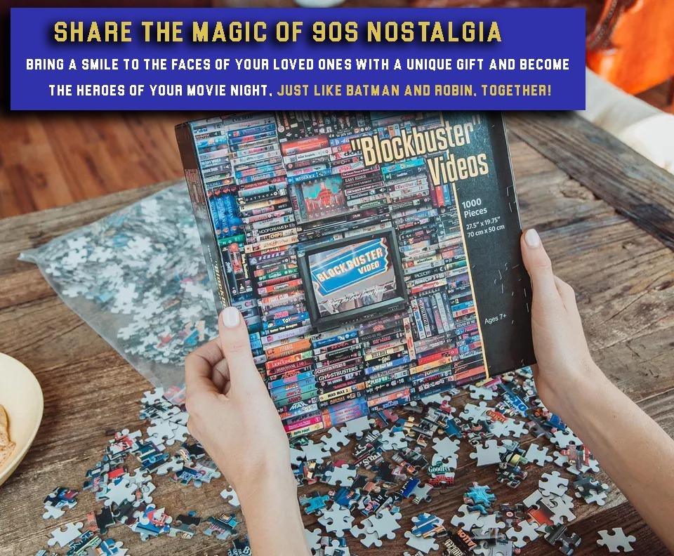 Blockbuster Video 1000-Piece Jigsaw | 28 x 20 Inches